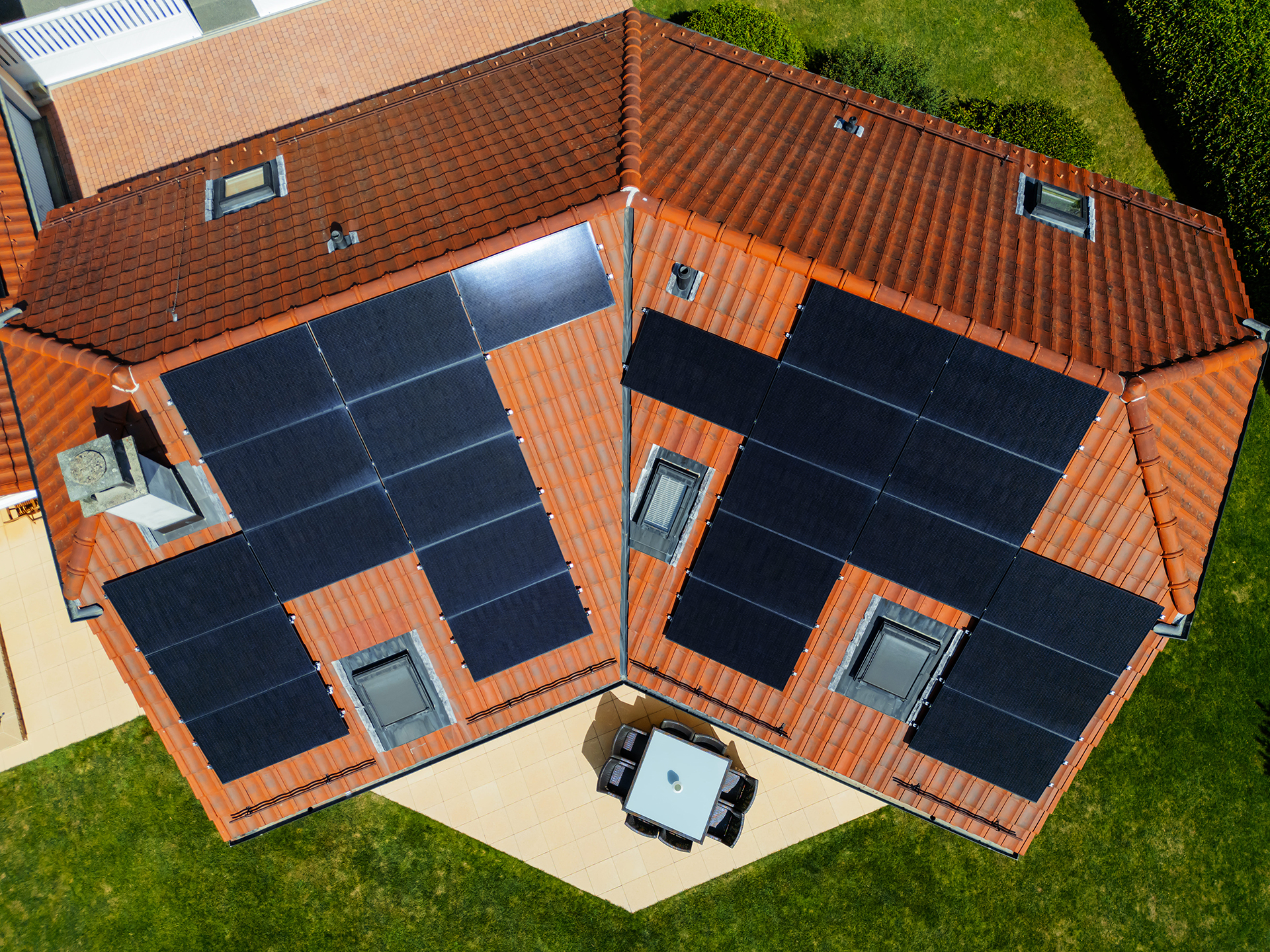 photo drone de projet photovoltaïque