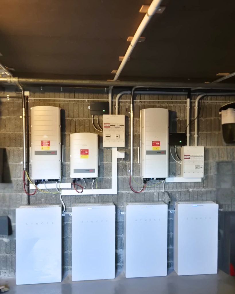 batteries de stockage solaire Atmoce à Bernex (Canton de Genève)